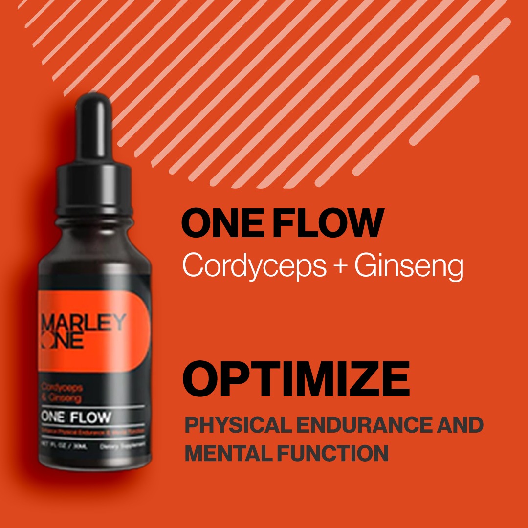 One Flow - Premium Cordyceps and Ginseng Supplement for Enhanced Physical Endurance and Mental Function