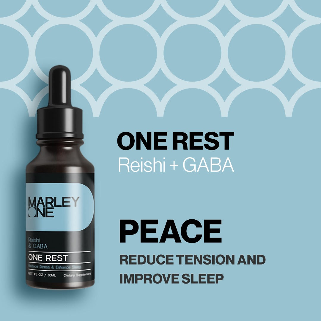 One Rest - Premium Reishi and Ashwagandha Supplement for Stress Reduction and Enhanced Sleep